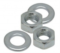 M12 Steel Nut and Washer Zinc Plated (pack of 10 + 10)